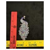 Peacock Brooch Pin