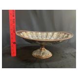 VTG Metal Pedestal Compote Dish