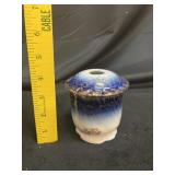 Victoria Carlsbad Porcelain Covered Jar Blue &