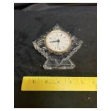 Decorative Clear Glass Clock Star Shaped
