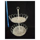 11' 2-Tier Decorative Tray
