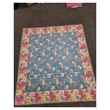 VTG Floral Tablecloth 46'x50'