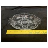 VTG Anchor Hocking Clear Glass Relish Dish