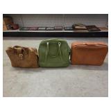 (3) Leather Duffle Bags/Laptop Bags