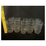 (10) VTG Anchor Hocking ï¿½Linelitesï¿½ Clear Glass