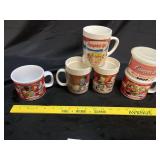(6) Campbell Soup Ceramic Mugs & Plastic Mugs