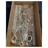 VTG Costume Jewelry- Necklaces, Earrings