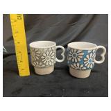 (2) VTG Japanese ï¿½Flower Powerï¿½ Mug