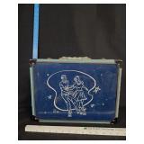 Vintage Blue Roller Skate Case
