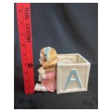 VTG Baby Figure Ceramic Planter