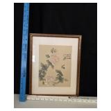 VTG Asian Watercolor Painting 14.5'x12'