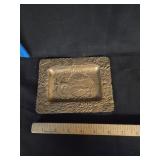 Antique Brass Trinket Dish 6.5'x5'