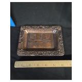 Antique Copper Trinket Dish 6.5'x5'