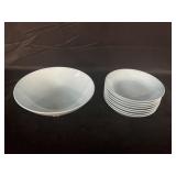 Lot of Light Blue Ceramic Bowls