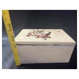 VTG Collectible Hand-Painted Metal Box with