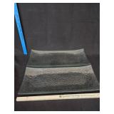 (2) Glass Rectangular Platters