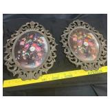 (2) VTG Italian Ornate Floral Picture Frames