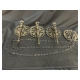 (4) Hollywood Regency Wall Scones Decor