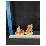 (2) VTG 'Building Days' Figurines Sebastian