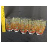 (10) VTG Christmas Drinking Glasses