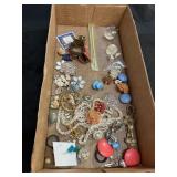 VTG Costume Jewelry- Earrings, Rings, Necklaces