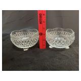 (2) VTG Indiana Glass Candy Dish
