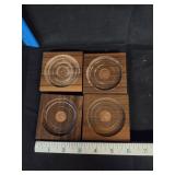 (4) Canadian Penny Coasters