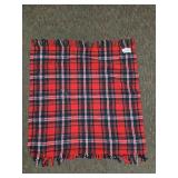 VTG Plaid Shawl 40'x38'