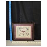Framed Needlepoint Print
