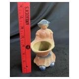 VTG Ceramic Holland Dutch Girl Planter