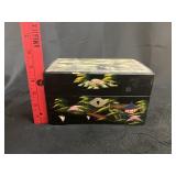 VTG Japanese Hand-Painted Black Lacquer Musical