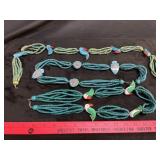 (3) VTG Wooden Bead & Toucan Bird Necklace