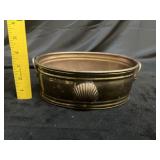 VTG Brass Planter Embossed Seashell
