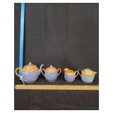 Lusterware Tea Pots, Sugar/Creamer Dishes