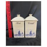 VTG-Style Flour & Cereal Canisters A.E. Hull