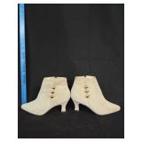 Beige Suede Ankle Boots Size 10B