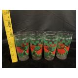 (4) VTG Anchor Hocking Watermelon Drinking