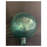 Teal Handblown Glass Lamp Shade