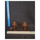 (2) VTG Art Deco Candlestick Holders