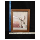 Towels Mirror & Soap Bubbles Bathroom Print