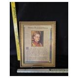 Framed Apostolic Blessing Certificate Pope Pius