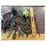 Lot of Levels, Pliers, Tools