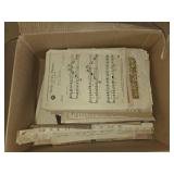Box of VTG Piano Sheet Music