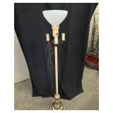 Art Deco Slag Glass Base Floor Lamp
