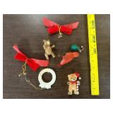(5) VTG Christmas Ornaments