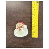 VTG Plastic Santa Claus Brooch Pin