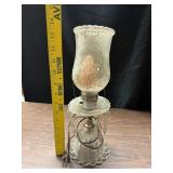 VTG Glass Electric Boudoir Table Lamp