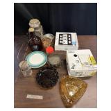 Lot of Glassware, Plates, Ashtrays