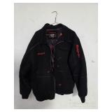 Snap-on Black Canvas Workwear Bomber Jacket