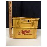 VTG Yellow Holland Dairy Foods Milk Crate